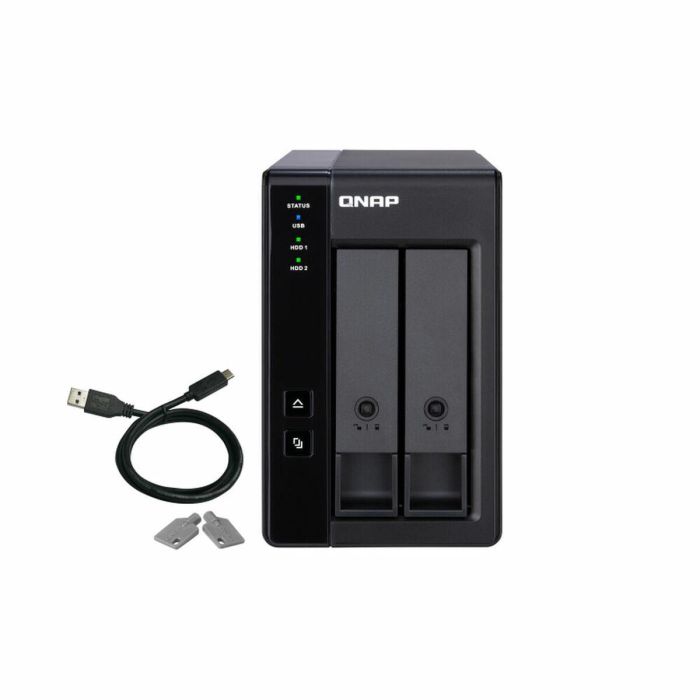 Almacenamiento en Red NAS Qnap TR-002 Negro Almacenamiento en Red NAS Qnap TR-002 Negro
