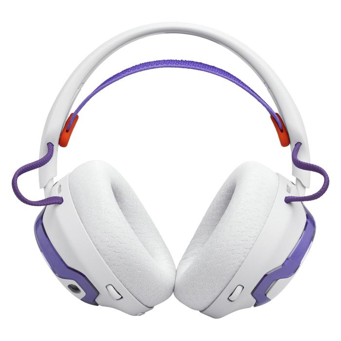 JBL Quantum 650 Auriculares Gaming Inalámbricos Over-Ear, Blanco, con Receptor USB-C y Micrófono Extraíble, 60h Batería