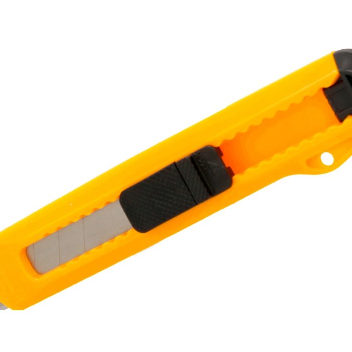 Q-connect XD-11 Cutter Retráctil de Plástico Ancho Cuchilla 18 mm, Accesorio de Oficina y Manualidades, Blíster 1 Unidad 4