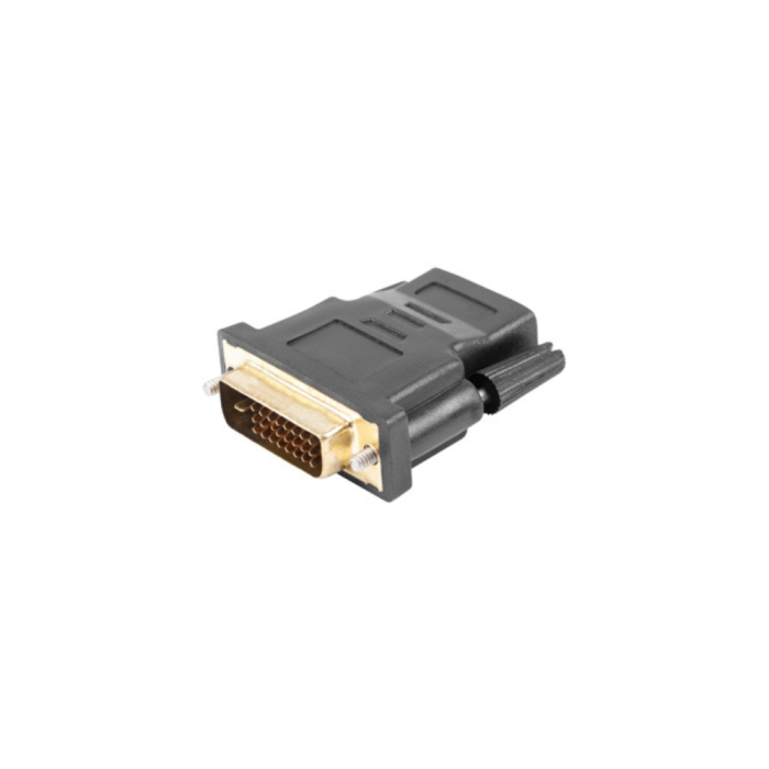 Lanberg Adaptador HDMI Hembra a DVI-D Macho (24+1) Full HD 1080p Versión 1.4 con Ethernet Pines Bañados en Oro