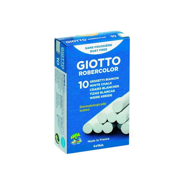 Tiza Blanca Antipolvo Robercolor Caja De 10 Unidades Tiza Blanca Antipolvo Robercolor Caja De 10 Unidades