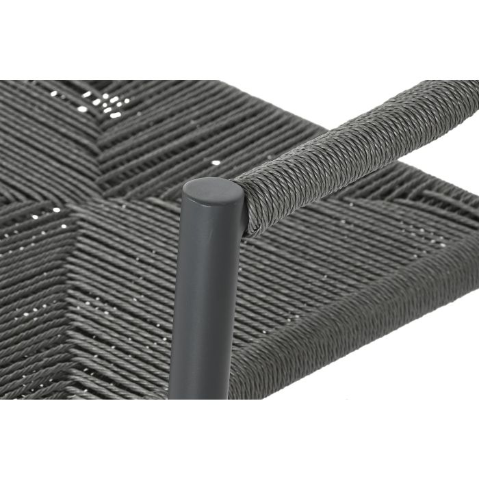 Sofa Terraza Y Jardin DKD Home Decor Negro Gris Oscuro 55 x 76 x 131 cm 3 Sofa Terraza Y Jardin DKD Home Decor Negro Gris Oscuro 55 x 76 x 131 cm 3
