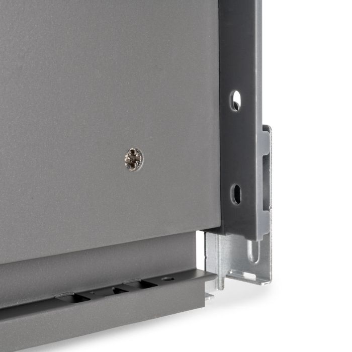 Emuca Cajón exterior Vertex con regulación 3D de altura 131mm, 40kg, espesor de tablero de 18mm, profundidad 400mm, Acero, Gris antracita 5