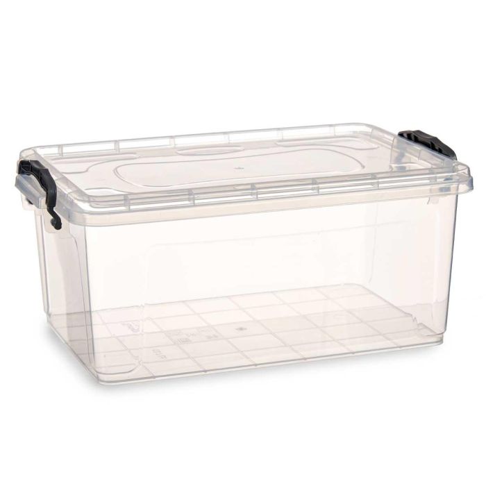 Caja Plastico Ordenacion Transparente 13,7L Kipit 27X18CM (12 Unidades) 1 Caja Plastico Ordenacion Transparente 13,7L Kipit 27X18CM (12 Unidades) 1