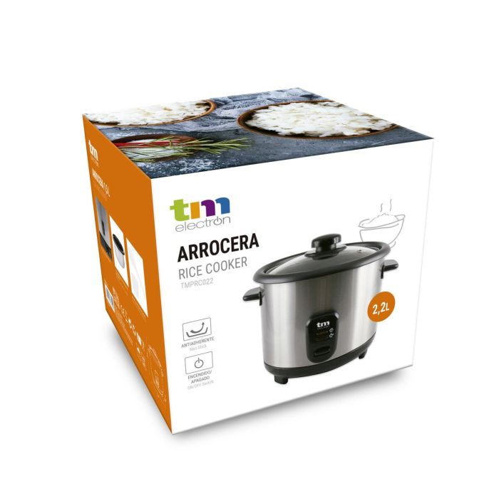 Arrocera TM Electron Acero Vidrio Acero Inoxidable 900 W 2,2 L 2
