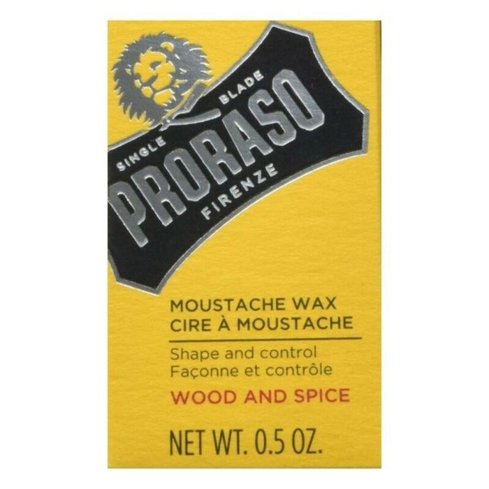 Proraso WOOD AND SPICE Cera para Bigote para Hombre, Moldeado y Estilizado Natural y Sofisticado, Cuidado de Barba, 15 ml 1