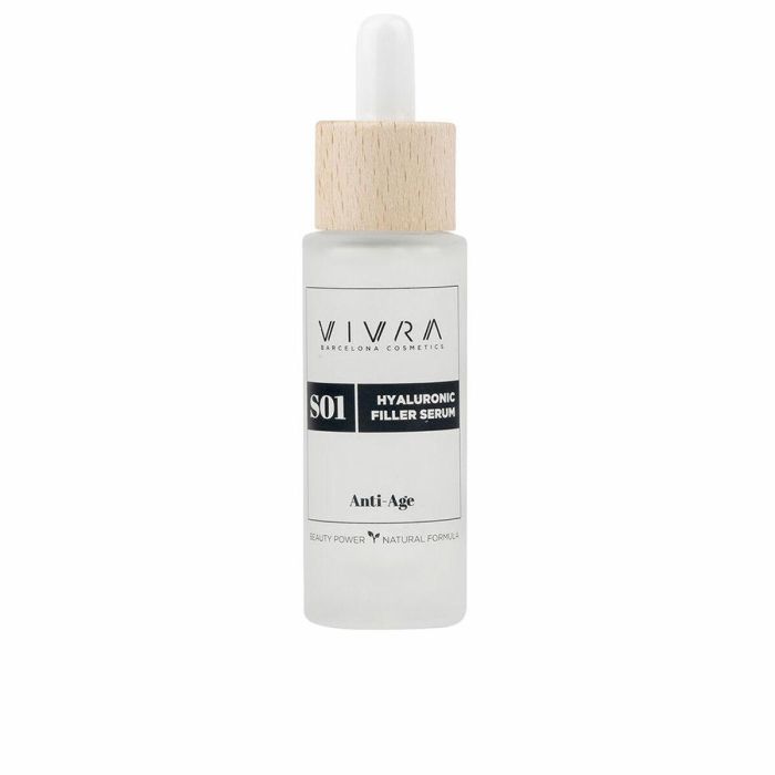 Vivra HYALURONIC FILLER Sérum Antiarrugas y Antiedad con Ácido Hialurónico Puro para Pieles Maduras, Hidratación Profunda, 30 ml