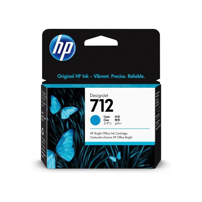 Hp Tinta Cian Designjet T200 - T600 - Nº 712