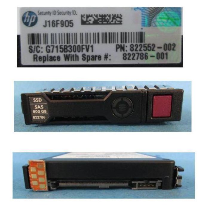 Hewlett Packard Enterprise 800GB 2.5" SAS 12 Gbit/s - Sustituto Disco Duro Calificado HP 1