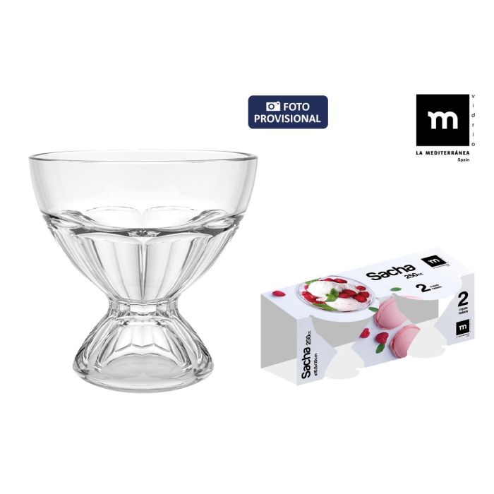La Mediterranea Set 2 Copas Helado 250 cc (6 Cajas) La Mediterranea Set 2 Copas Helado 250 cc (6 Cajas)