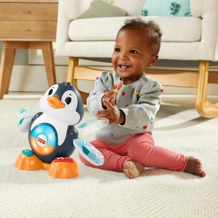 Fisher-Price - Valentine the Penguin Linkimals, juguete musical con luces, movimientos y canciones - Juguete de aprendizaje temprano - A partir de los 9 meses 2