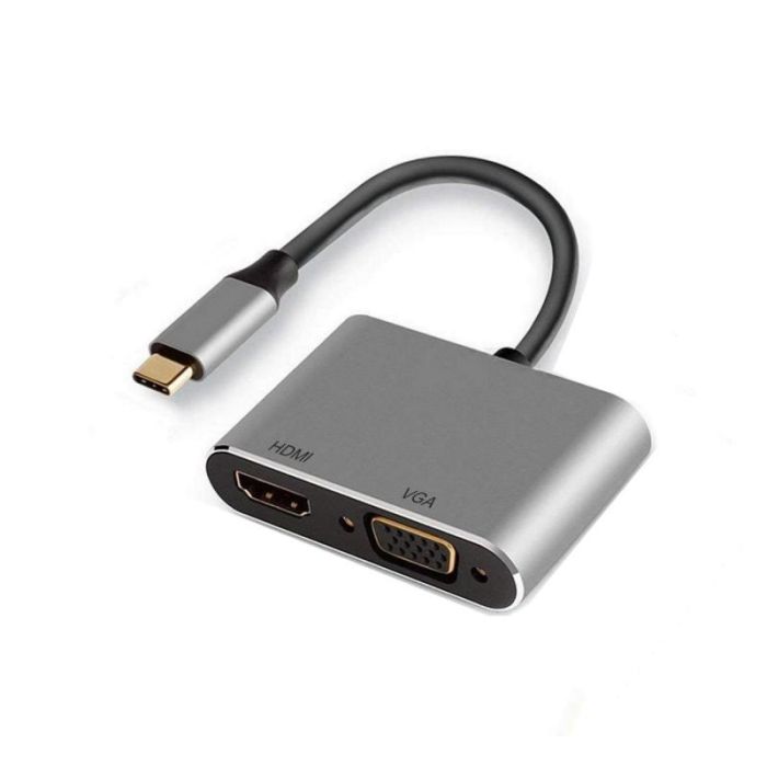 Ewent Adaptador USB-C a HDMI 4K y VGA EW9700 - Compatible con Macbook, Dell, HP, Lenovo y más 0 Ewent Adaptador USB-C a HDMI 4K y VGA EW9700 - Compatible con Macbook, Dell, HP, Lenovo y más 0