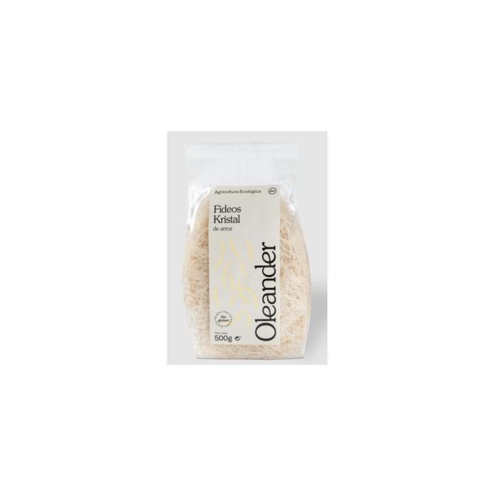 Kristal Fideos de Arroz 500g Bio Sin Gluten - Fuente de Carbohidratos y Minerales