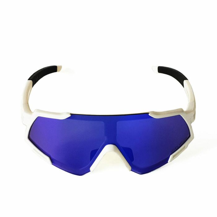 Brown Labrador Gafas de Sol FX RACE Multideporte Unisex con 6 Lentes Intercambiables Fotocromáticas Polarizadas UV400 TR90 Antivaho Blanco Azul
