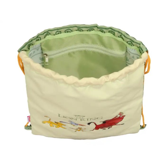 Bolsa Mochila con Cuerdas Mufasa Verde Beige 26 x 34 x 1 cm 3