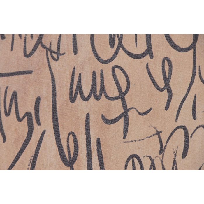 DKD Home Decor Cuadro Colonial Lino Natural Negro 160 x 100 x 4 cm