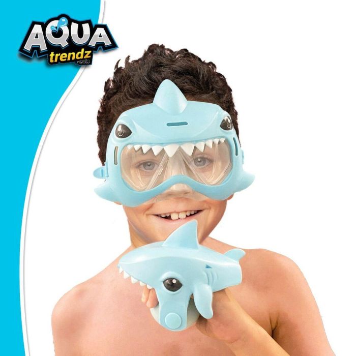 Set de pistola de agua y máscara de buceo Eolo Tiburón 18 x 15 x 8,5 cm (4 Unidades) 3