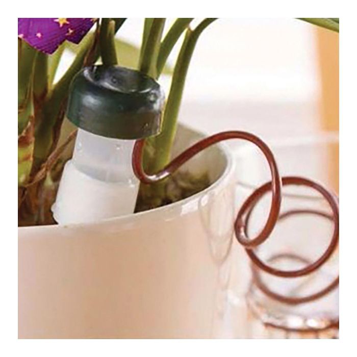 Blue Bird Aquac Macetas 3+1 Conos Sistema de Riego para Macetas 7 cl/día PVC + Cerámica Anti UV Transparente 1