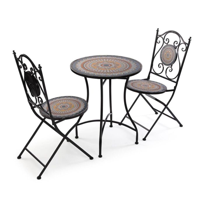 Set Mesa y 2 Sillas Creta Versa 60x71 cm - Metal Set Mesa y 2 Sillas Creta Versa 60x71 cm - Metal