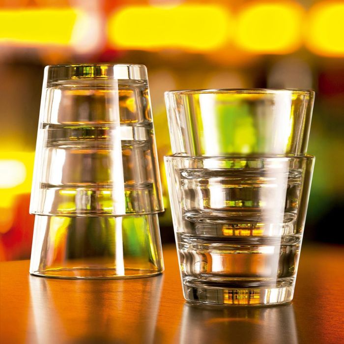 Arcoroc Stack Up Caja 6 Vasos Bajos Vidrio Templado Transparente 21 cL 1