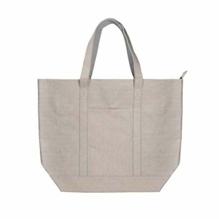 Bolsa de Compras KSIX Gris Poliéster papel kraft 0 Bolsa de Compras KSIX Gris Poliéster papel kraft 0