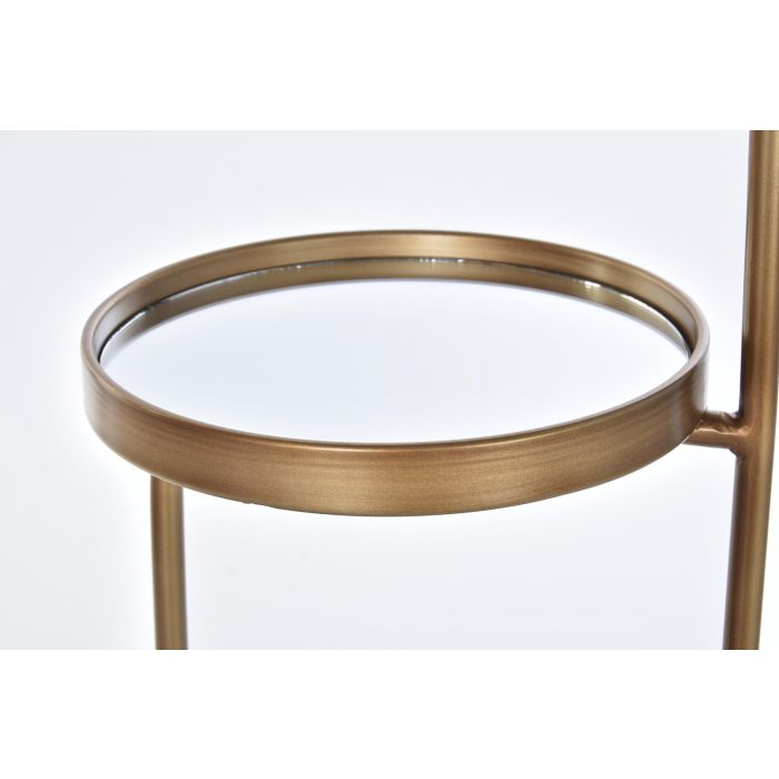 DKD Home Decor Repisa de Diseño Moderno con Estructura de Metal y Detalles de Espejo, Color Cobrizo, Medidas 35x113x43 cm 1 DKD Home Decor Repisa de Diseño Moderno con Estructura de Metal y Detalles de Espejo, Color Cobrizo, Medidas 35x113x43 cm 1