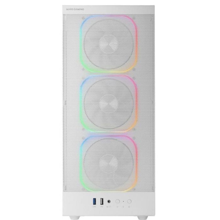 Mars gaming MCNEBULAW Caja Semitorre ATX Blanca Cristal Templado con 4 ventiladores ARGB 0 Mars gaming MCNEBULAW Caja Semitorre ATX Blanca Cristal Templado con 4 ventiladores ARGB 0