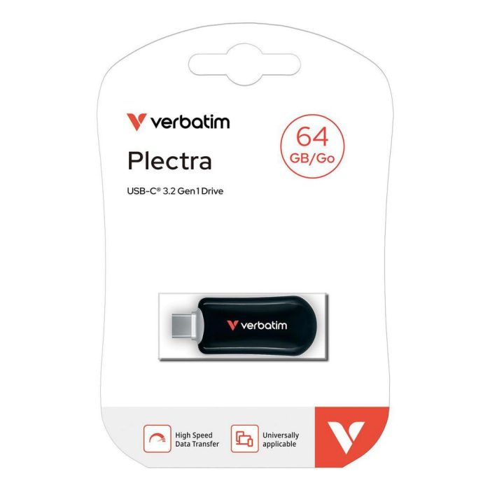 Verbatim Plectra USB-C Flash Drive 64GB Negro