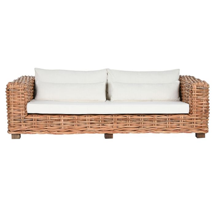 Sofa Item Home DKD Home Decor Natural Crudo 98 x 64 x 220 cm Set de 4 2