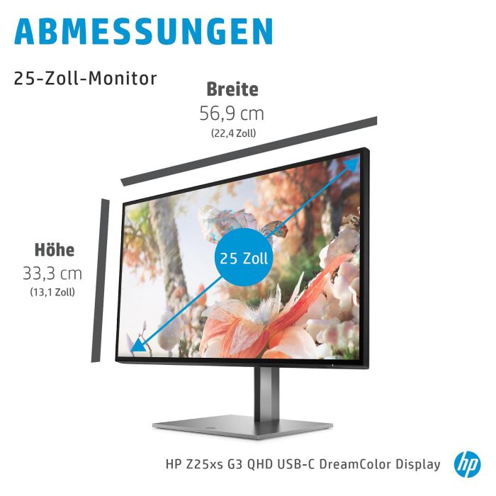 HP Z25xs G3 Monitor 25" Quad HD 4