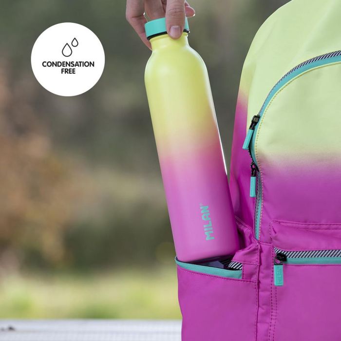 Milán Botella Isotérmica Sunset Amarilla 591 ml Acero Inoxidable 304 Aislamiento Vacío Doble Capa 12h Caliente 24h Frío 5 Milán Botella Isotérmica Sunset Amarilla 591 ml Acero Inoxidable 304 Aislamiento Vacío Doble Capa 12h Caliente 24h Frío 5