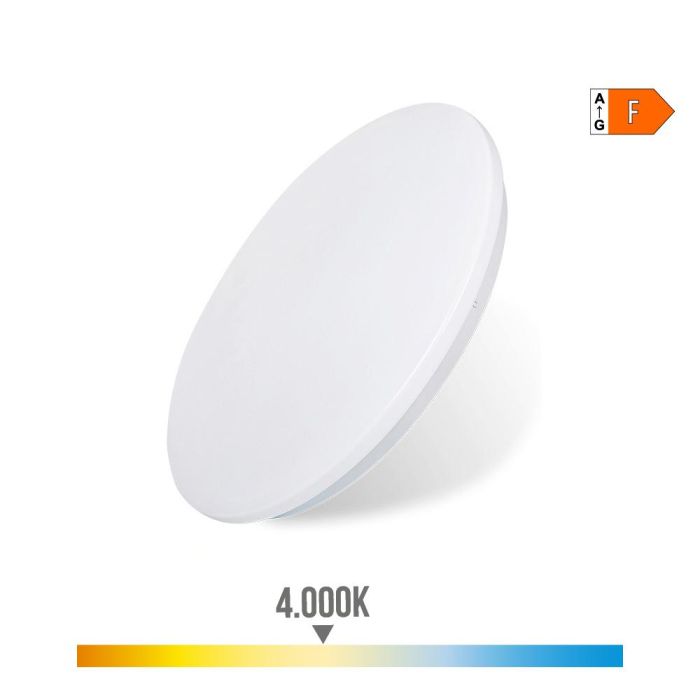 Plafon/aplique led de superficie 18w 4000k ø33x6,6cm edm