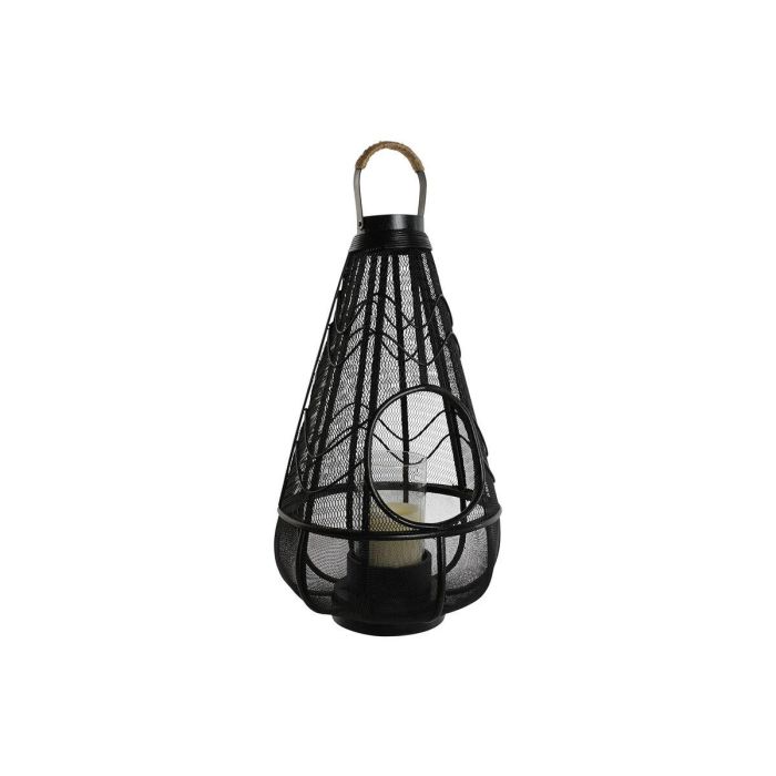 Portavela Colonial DKD Home Decor Negro 28 x 50 x 28 cm 1 Portavela Colonial DKD Home Decor Negro 28 x 50 x 28 cm 1