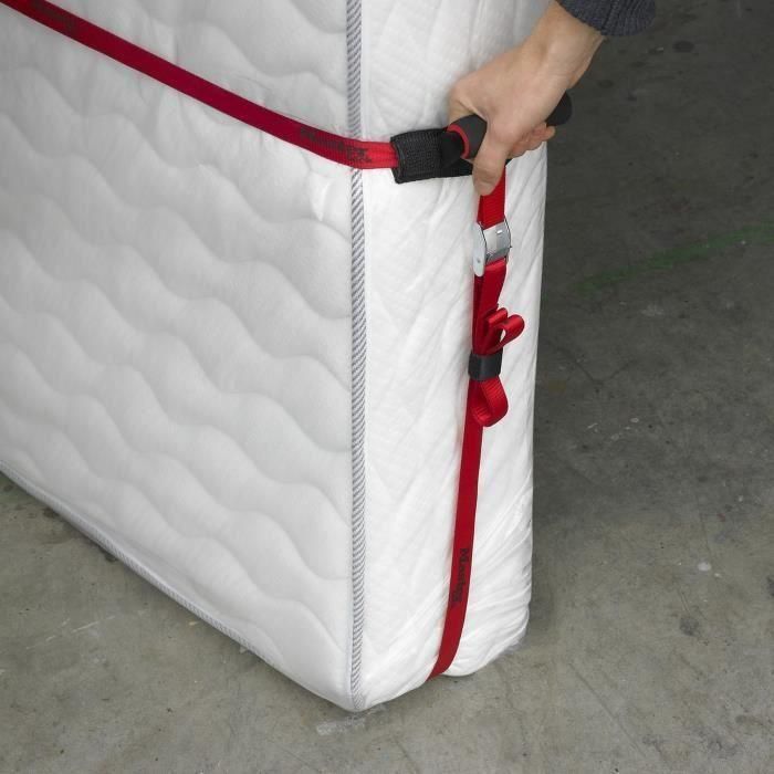 Master Lock Juego de 2 Correas Móviles para Transporte 80 kg Resistencia, 2.5m y 5.5m x 25mm con Asas Acolchadas 2