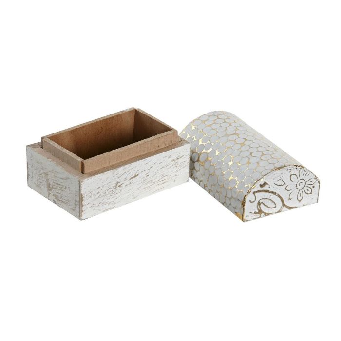 Joyero Arabe DKD Home Decor Dorado Blanco 5.3 x 5.3 x 7.5 cm (6 Unidades) 3 Joyero Arabe DKD Home Decor Dorado Blanco 5.3 x 5.3 x 7.5 cm (6 Unidades) 3