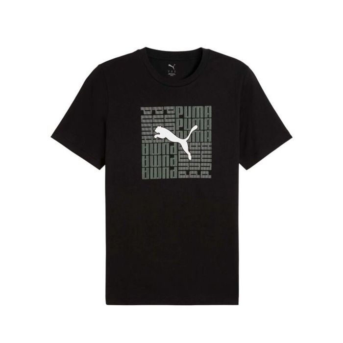 Camiseta de Manga Corta Hombre Puma Graphic Box Negro 9-10 Años 0 Camiseta de Manga Corta Hombre Puma Graphic Box Negro 9-10 Años 0