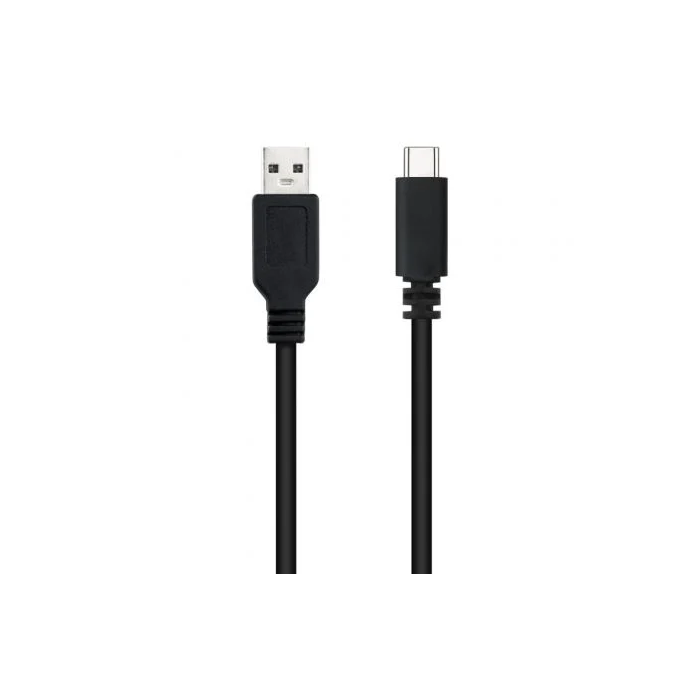 NANOCABLE CABLE USB 2.0 3A, TIPO USB-C/M-A/M, NEGRO, 1.5 M 1 NANOCABLE CABLE USB 2.0 3A, TIPO USB-C/M-A/M, NEGRO, 1.5 M 1