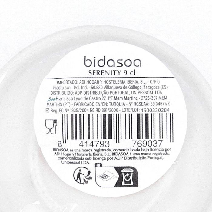 Taza Porcelana Serenity Hydrozero Bidasoa 9 cL 6