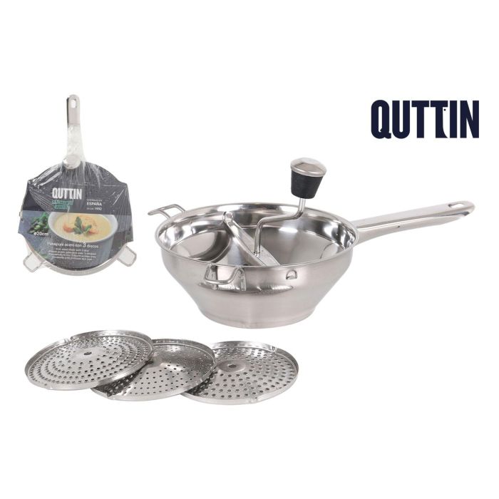 Quttin Pasapure Acero 3 Discos 20 cm (6 Unidades)