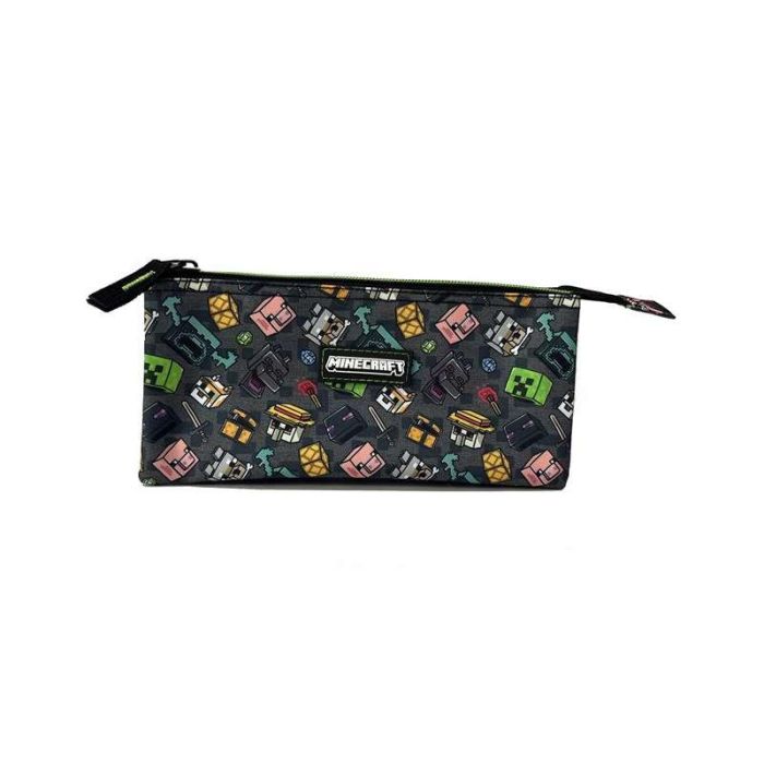 Estuche minecraft pixel 25 triple. interior totalmente forrado y personalizado.9 x 23 x 9 cm. 1 Estuche minecraft pixel 25 triple. interior totalmente forrado y personalizado.9 x 23 x 9 cm. 1