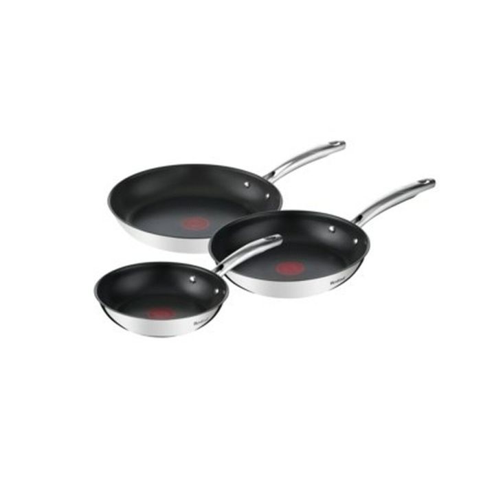 Sartén Tefal G732S334 Negro Acero Acero Inoxidable Ø 24 cm Ø 20 cm (3 Unidades) 0 Sartén Tefal G732S334 Negro Acero Acero Inoxidable Ø 24 cm Ø 20 cm (3 Unidades) 0