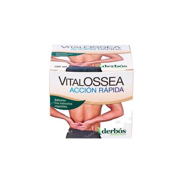 DERBOS Vitalossea Acción Rápida 100ml Bálsamo con Alcanfor, Menta, Harpagofito y Castaño de Indias para masaje