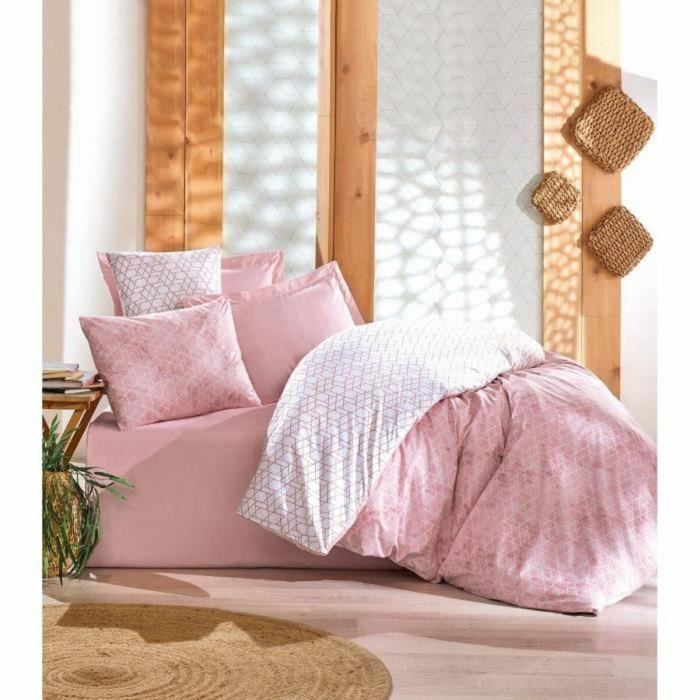ASI8681875067194 Juego de Cama Rosa con 1 Funda Nórdica 220x240 cm y 2 Fundas de Almohada 60x60 cm 100% Algodón 0 ASI8681875067194 Juego de Cama Rosa con 1 Funda Nórdica 220x240 cm y 2 Fundas de Almohada 60x60 cm 100% Algodón 0