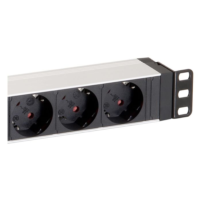EQUIP REGLETA ALIMENTACION ALUMINIO RACK 19" 1U 8 TOMAS CON INTERRUPTOR 3