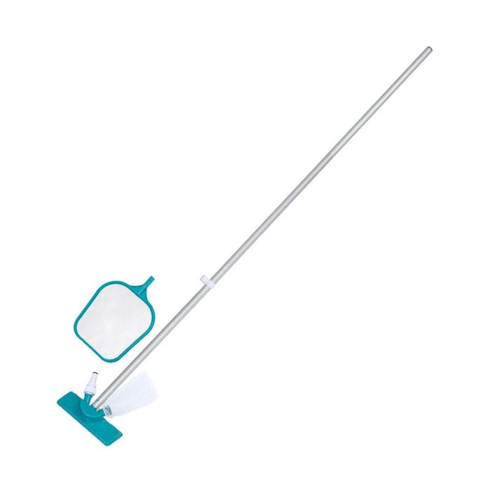 Bestway 58013 Kit de Mantenimiento para Piscina, incluye Limpiafondos y Skimmer, Pértiga de 174 cm, para Piscinas de hasta 396 cm de Diámetro Bestway 58013 Kit de Mantenimiento para Piscina, incluye Limpiafondos y Skimmer, Pértiga de 174 cm, para Piscinas de hasta 396 cm de Diámetro