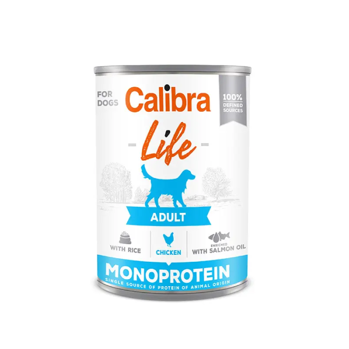 Calibra Dog Life Lata Adult Pollo Y Arroz 6x400 gr