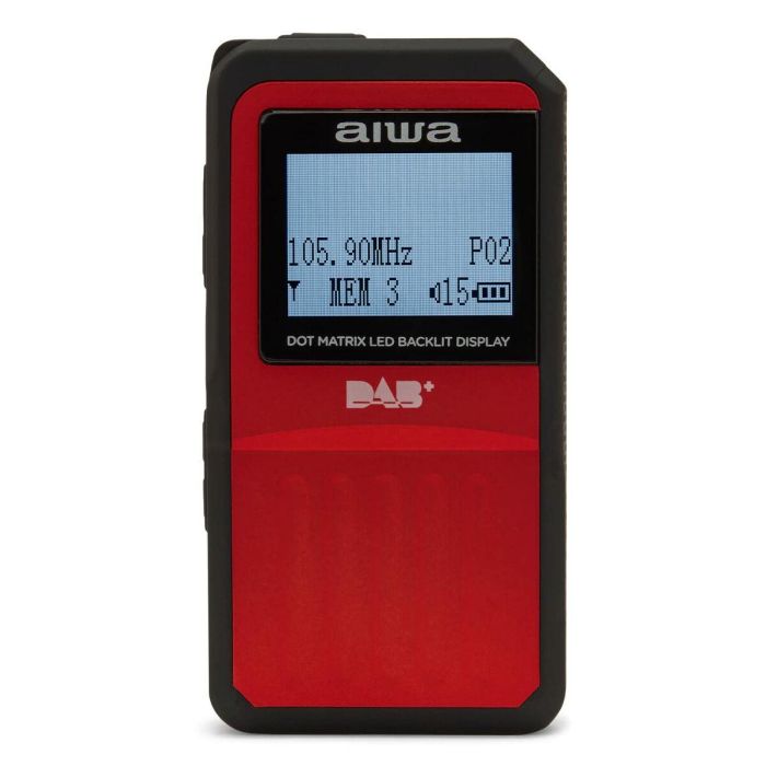 Radio Portátil Aiwa RD20DABRD ROJA Rojo FM DAB+ 9