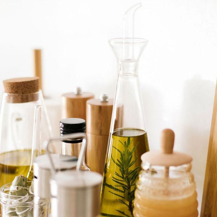 Andrea House Aceitera Antigoteo de Vidrio 500 ml Ø 8 x 28,5 cm 1