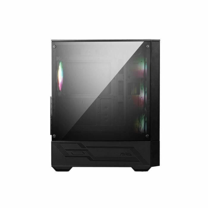 MSI MAG Forge 112R Caja PC Gaming Midi Tower Negra Transparente con Ventana Lateral de Cristal Templado, 4 Ventiladores ARGB y Filtro Anti-polvo 3