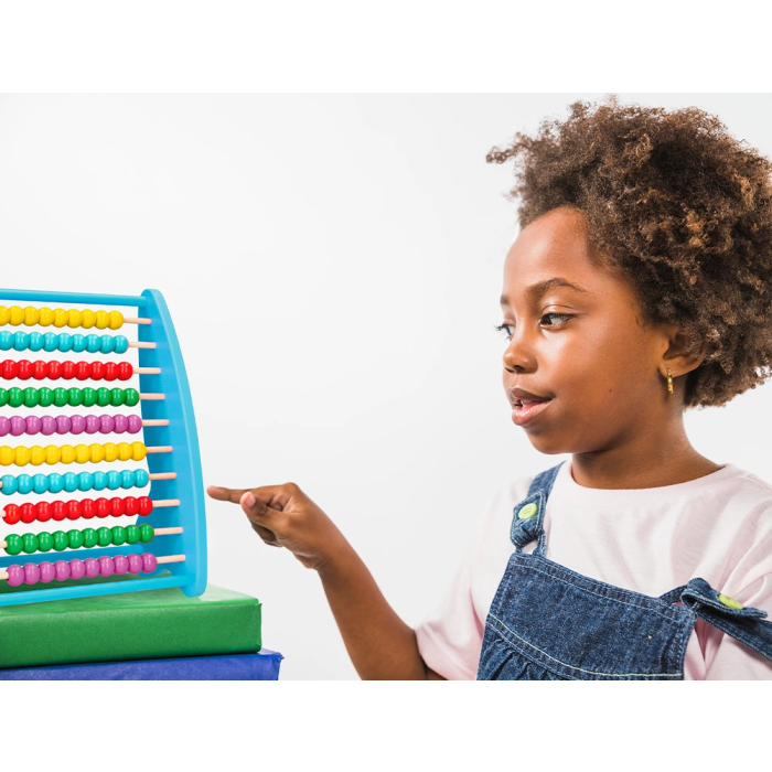 Liderpapel Ábaco de Madera con 100 Bolas de Colores para Aprender a Contar 273x112x230mm 9